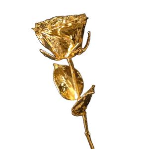 Luxury 24K Gold Dipped Real Rose Preserved Long Stem Golden Flower Eternal Forever Rose for <b>Valentines</b> Day and Mothers Day <b>Gifts</b> - Product Image 1