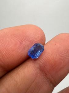 Zafiro Azul Natural, Gema Suelta, Corte Esmeralda, 1.45CT, 7X5X3.5MM, de Ceilán, Sri Lanka, para la Elaboración de Joyas - Product Image 2