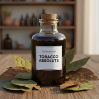 Huile Absolue de Tabac Pur Nicotiana Tabacum Extraite par Solvant Qualité Parfumerie Liquide Viscieux Ambre Foncé Approvisionnement en Vrac