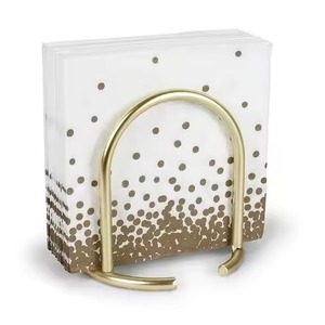 Luxury Metal Napkin Stand For Dining Table And <b>Kitchen</b> Elegant <b>Tissue</b> <b>Holder</b> For Home Office And Restaurant - Product Image 3