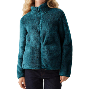 Eco-Friendly <b>Women's</b> Recycled <b>Micro</b> <b>Fleece</b> Polar Sherpa <b>Fleece</b> Jacket Custom Full Zip Outdoor Jacket - Product Image 2