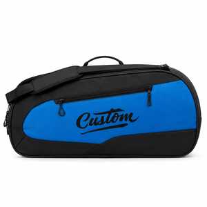 Sac de sport en toile bleue de luxe personnalisé, fermeture à glissière, design durable, résistant à l'eau, léger, portable, grande capacité - Product Image 1