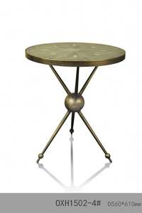 Table d'appoint moderne en métal au design industriel élégant pour salon, chambre, balcon, bureau, décoration contemporaine pour la maison - Product Image 4