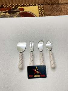 Ensemble de couverts de luxe en acier inoxydable de qualité supérieure avec manches en résine, couteaux de table, vaisselle de cuisine, design moderne, vente en gros - Product Image 4