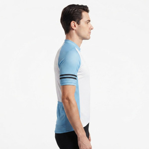 Maillot de cyclisme pour homme avec fermeture éclair intégrale, personnalisable par sublimation, maillot de cyclisme écologique, maillot d'entraînement pour homme avec fermeture éclair - Product Image 3