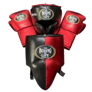 Nouvel ensemble de sparring de boxe en cuir de vachette véritable, haute qualité, le plus vendu, classé parmi les meilleurs, « No Boxing No Life » 2026 - Product Image 1