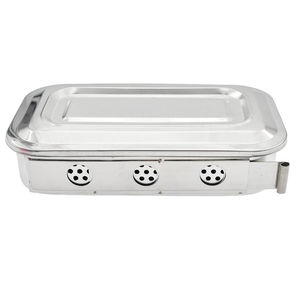 ถาดใส่เครื่องมือทันตกรรมที่ได้รับการรับรองมาตรฐาน CE ถาดใส่เครื่องมือผ่าตัดทางการแพทย์แบบมีฝาปิด สำหรับเครื่องมือผ่าตัดพื้นฐาน ราคาถูก - Product Image 4