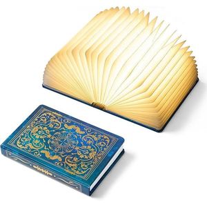 Lampe de lecture BookLamp à LED 5 couleurs avec batterie 1200 mAh, lampe pliable en papier, accessoires de décoration de livre, couverture en feuille d'aluminium - pour les amateurs de livres - Product Image 1