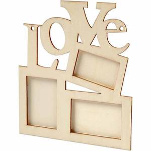 Handcrafted <b>Vintage</b> Design Rectangular Wooden <b>Frames</b> With Sticker Print Of Cubes in Red Color For Home Hotel And Restaurant - Product Image 3