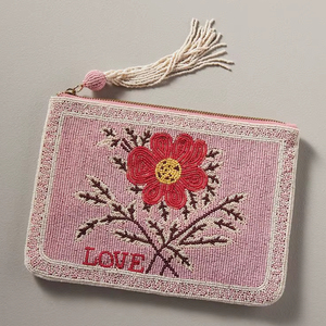 Handmade Beaded Coin <b>Purse</b> Leopard Pattern Zipper Pouch <b>Small</b> Wallet Bead Embroidery Clutch <b>Purse</b> Nylon Eco-Friendly for Women - Product Image 1