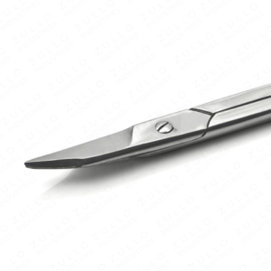 Ciseaux à ongles professionnels en acier inoxydable argenté, courbés, de précision, pour manucure et soin des ongles - Product Image 3
