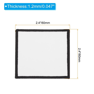 Promotional Nonwoven Felt Printed Resin Sublimation Heat Transfer <b>Patch</b> Blank Embroidery for Hats Custom Sizes Polyester Sport - Product Image 4