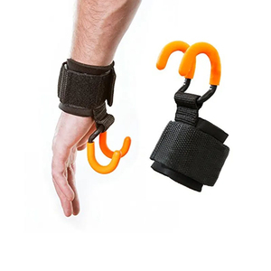Crochets de suspension robustes en métal avec sangle en polyester et coton, fermeture à boucle, vente en gros, écologiques, pliables et réglables pour la musculation - Product Image 4