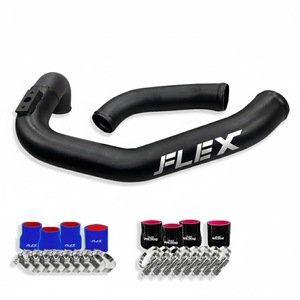 ชุดท่ออลูมิเนียม FLEX สำหรับอินเตอร์คูลเลอร์ (ท่อทดแทน) สำหรับรถยนต์ ISUZU ALL NEW DMAX 1.9 ปี 2015-2019 สีดำ - Product Image 1