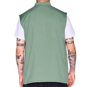 Salon Barber Sleeveless Vest Waterproof Customizable Lightweight Polyester Fabric Stylish Short Sleeve Design Eco-Friendly - Product Image 2