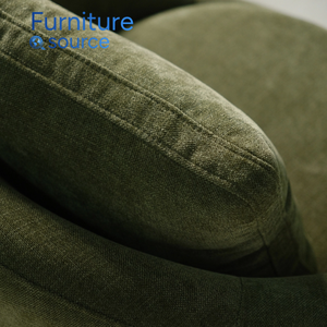 Fauteuil en lin de qualité supérieure personnalisé en usine, base de fauteuil en bois de chêne massif, fauteuil confortable pour la décoration de la maison contemporaine - Product Image 2