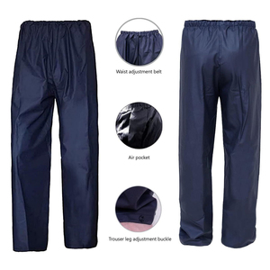 Premium Winter Woven Waterproof Breathable Quick Dry Hooded Mens Rain Suit Jacket Trouser <b>Set</b> 100% Polyester Camping Fishing - Product Image 2