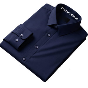 Chemise Homme Premium RT Rayée Manches Longues Coupe Slim Grande Taille Respirante Fabricant OEM Vente en Gros - Product Image 3
