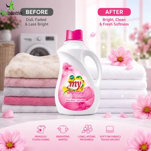 High Performance Floral Laundry Cleaner | Extra Shine Extra White Liquid <b>Detergent</b> for Everyday Fabric Care with Floral Aroma - Product Image 5