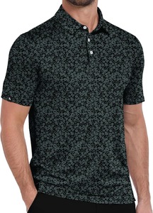 Camisa Polo de Golf con Estampado Floral para Hombre, Manga Corta, Transpirable, Deportiva, Casual, OEM, ODM, Ropa Personalizada para Hombre, Verano - Product Image 6