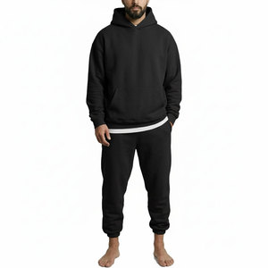 ชุดฮู้ดดี้ผู้ชายแบบเรียบ ชุดวอร์ม กางเกงวอร์ม รับทำโลโก้ตามสั่ง ราคาขายส่ง OEM ODM - Product Image 1