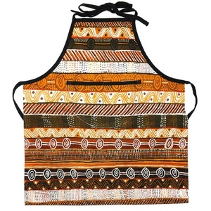 Sur demande sans manches Chef 55x68cm tablier coton lin fleur imprimé cuisine slip chasuble femmes maison cuisine cuisson taille bavoir - Product Image 3