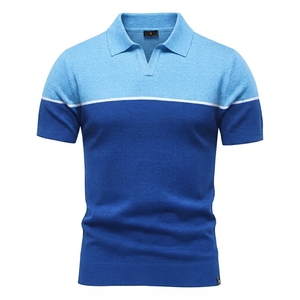 Chemises Polo à Manches Courtes 100% Coton Fabriquées Professionnellement Tissu Respirant Écologique Chemises Polo Personnalisables pour Hommes - Product Image 1