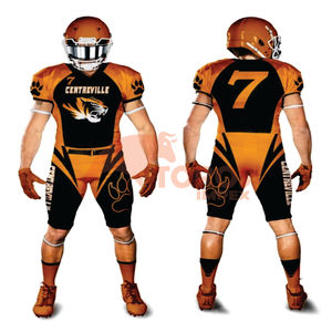Custom American Football Uniform Design Your Own Team Jersey Premium Polyester Football Uniform OEM ODM Wholesale Manufacturer - Product Image 5