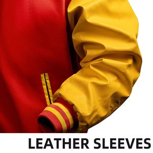 Varsity <b>Jacket</b> <b>Men</b> Satin <b>Leather</b> Letterman <b>Jacket</b> Custom Baseball <b>Jacket</b> Embroidered Premium Quality Wholesale Supplier - Product Image 4
