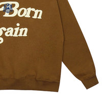 Üstün Kaliteli Rahat Pamuk Karışımlı Şişirme Baskılı Kapüşonlu Sweatshirtler Gençler İçin Günlük Giyim Yeni Stil Şişirme Baskılı Kapüşonlu Sweatshirtler