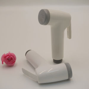 Bidé de mano moderno para baño, de ABS blanco, con rociador de un solo botón, sin desviador, fácil de instalar - Product Image 1