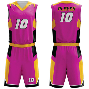 Ensemble d'uniformes de basketball respirants couleur personnalisée avec impression du nom de l'équipe, manches courtes en polyester premium - Product Image 4
