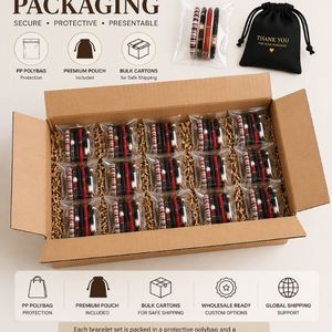 Rizir Fashion Bohemian Christian Handmade <b>Beaded</b> Bracelet <b>Set</b> Colorful Sequin Stackable Stretch 14K Gold Plated Women's - Product Image 5