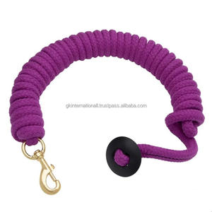 Comfortable Soft Feel Cotton Horse <b>lead</b> <b>rope</b> with non rust solid brass snap <b>lead</b> <b>rope</b> for horses - Product Image 4