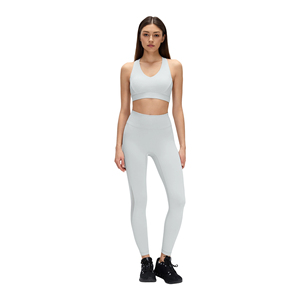 Top Deportivo Halter con Cuello en V Azul Marino para Mujer, Sin Costuras, Soporte Medio, para Yoga, Fitness y Ropa Deportiva - Product Image 2