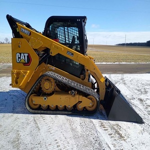 Cargadora compacta de orugas CAT de alto rendimiento 4x4 con motor delantero, máquina de servicio pesado en stock para entrega rápida - Product Image 4