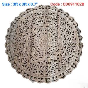 Paneles Decorativos de Pared Tailandeses Clásicos Grabados, Hechos a Mano, de Madera de Teca Ecológica de Alta Resistencia, 3 pies, Decoración para el Hogar - Product Image 3