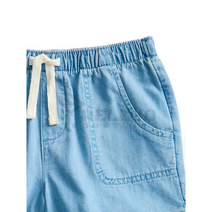 Shorts en jean pour hommes, style streetwear hip-hop personnalisé, respirants, taille élastique, coupe oversize, vêtements de mode, fournisseur en gros de textiles - Product Image 3