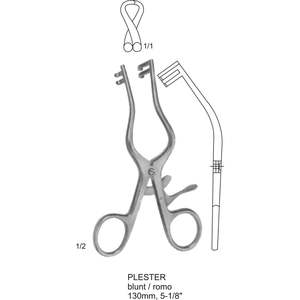 Rétracteurs manuels auto-serrants réutilisables en acier inoxydable de qualité supérieure pour interventions chirurgicales abdominales, poignée de type cisaillement WARSAW - Product Image 1