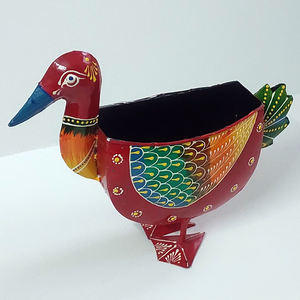 Pot de fleurs décoratif en forme de canard très demandé, idéal pour les petites plantes, les succulentes et les fleurs, pour la décoration intérieure, la terrasse, le bureau et le balcon, en gros - Product Image 1