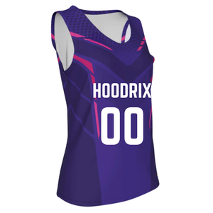 Low MOQ Custom Printed Sleeveless Dodgeball Jersey Women Elastic Performance Fit Team Uniform Factory Supplier Ladies Sports - Product Image 3
