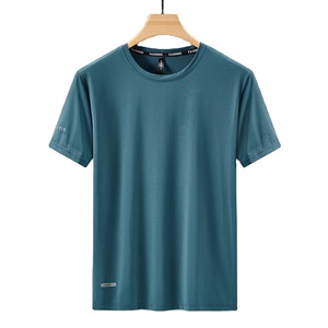 Camiseta Deportiva de Secado Rápido para Hombre, Diseño Sencillo, Manga Corta, Verano 2024, Informal, 100% Algodón, Tallas Grandes 6XL-9XL, Camiseta de Gimnasio - Product Image 2