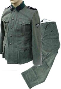 Uniforme Táctico Alemán Unisex de Tela de Seda Verde, Túnica y Pantalones Color Gris Campo, con Servicio OEM y Logotipo, Estilo Formal ACU Transpirable - Product Image 6