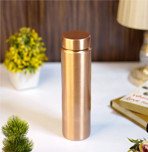 Bouteille d'eau en cuivre martelée artisanale – Vaisselle en cuivre à prix abordable - Product Image 4