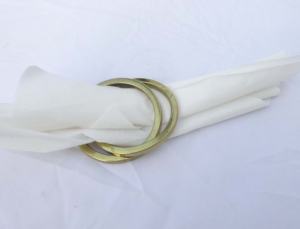 Anillos de servilletas de negocios minimalistas para bebé, servilletas hechas a mano de oro para boda y fiesta, informal, espacio de lujo, San Valentín - Product Image 4