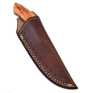 Couteaux de chasse artisanaux en acier inoxydable avec manche en bois fait main confortable et étui en cuir - Product Image 4