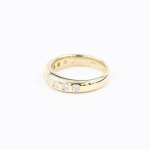 Anillo apilable de diamantes cultivados en laboratorio con corte redondo, oro sólido de 14k, regalo de promesa para mujer, ideal para aniversario o fiesta. - Product Image 5