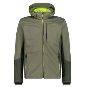 OEM Wholesale Price <b>Padded</b> Softshell <b>Jacket</b> Customization Sports Athletic Fit Hooded Windbreaker Hybrid Design Autumn Front - Product Image 1