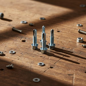 Tornillos Autoperforantes de Cabeza Hexagonal, Clase 8, Acero al Carbono, Zincados/Galvanizados/Fosfatados, Medidas en Pulgadas/Métricas, Fijaciones para Techos y Estructuras, OEM - Product Image 1