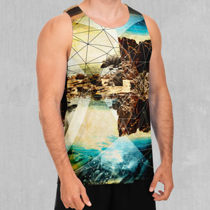 Camiseta sin mangas sublimada de alta calidad 100% poliéster para hombre, diseño personalizado, color y talla, servicio OEM. - Product Image 3